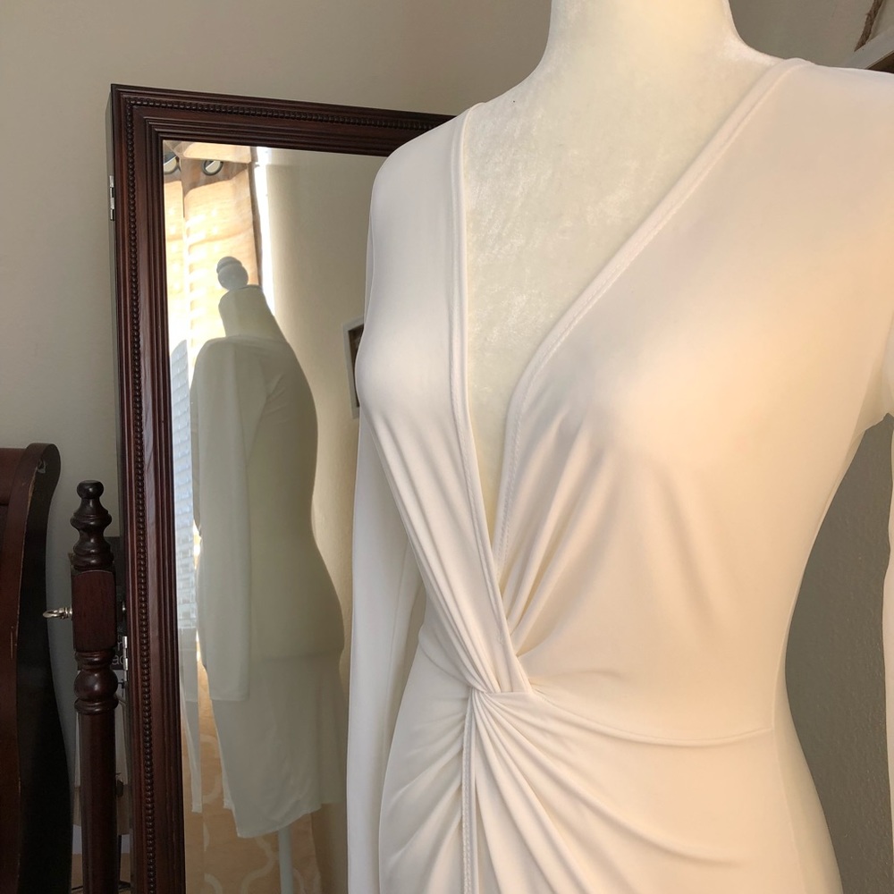 White Dress With A Sexy Twist - Picture 3 of 6